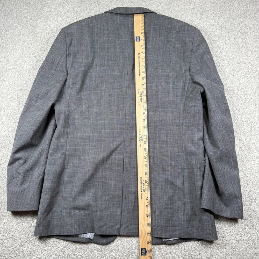 Brooks Brothers Sport Coat Mens 42R Grey Explorer Regent Fit Wool Plaid Blazer